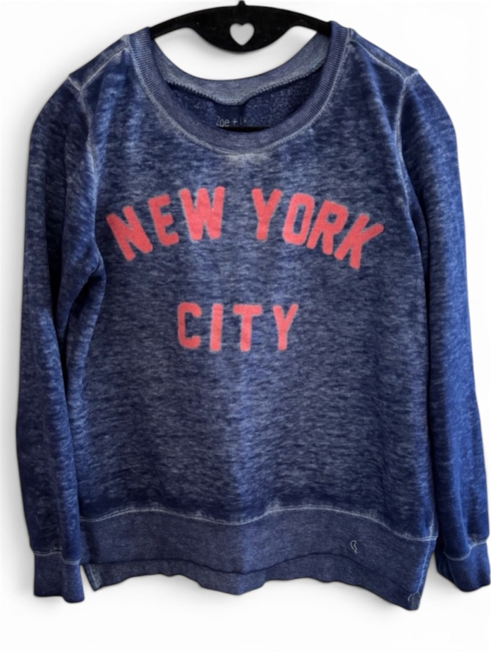 Womens Crew Neck Sweatshirt Bundle 2pcs Pullover Xsmall/Small Yellow and Blue